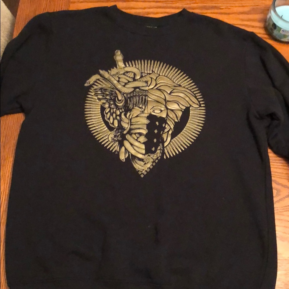 Crooks & Castles Medusa Black Crewneck Sweatshirt